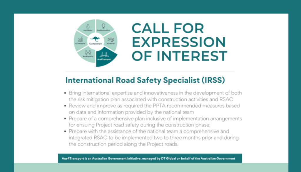 Aus4Transport - International Road Safety Specialist (IRSS)