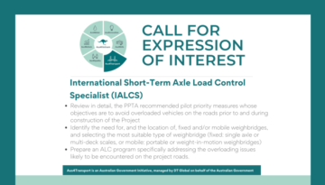 Aus4Transport - International Short-Term Axle Load Control Specialist (IALCS)